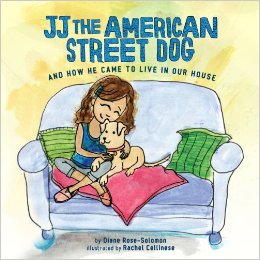 JJ the American street dog story book teaches families dog adoption