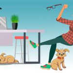 Avoiding-tripping-over-your-dog